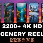 4K Scenery Video Bundle: Nature Reels, YouTube Shorts, TikTok Backgrounds PLR