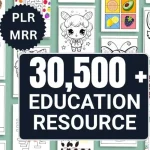 30,500+ Kids Learning Activities Bundle: Homeschool & Classroom (PLR)