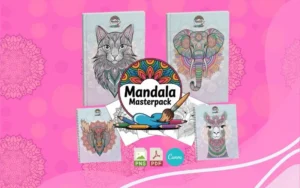 3-10.jpg Mandala Animal Essence Coloring Pack (PLR)