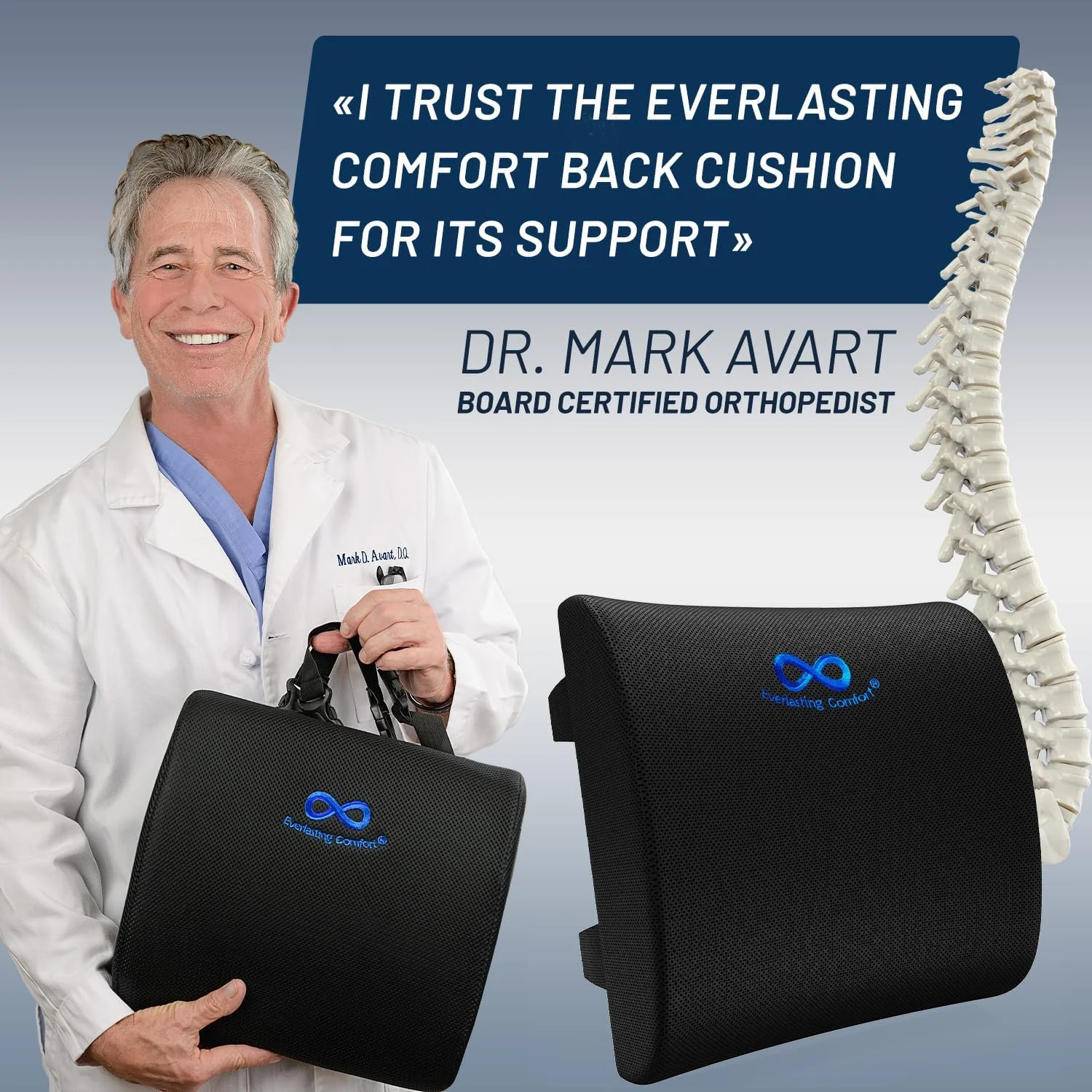 Lumbar Support Cushion - Side Profile