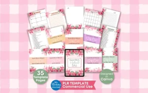 SuperMom 1-Minute Self-Care Toolkit PLR Template