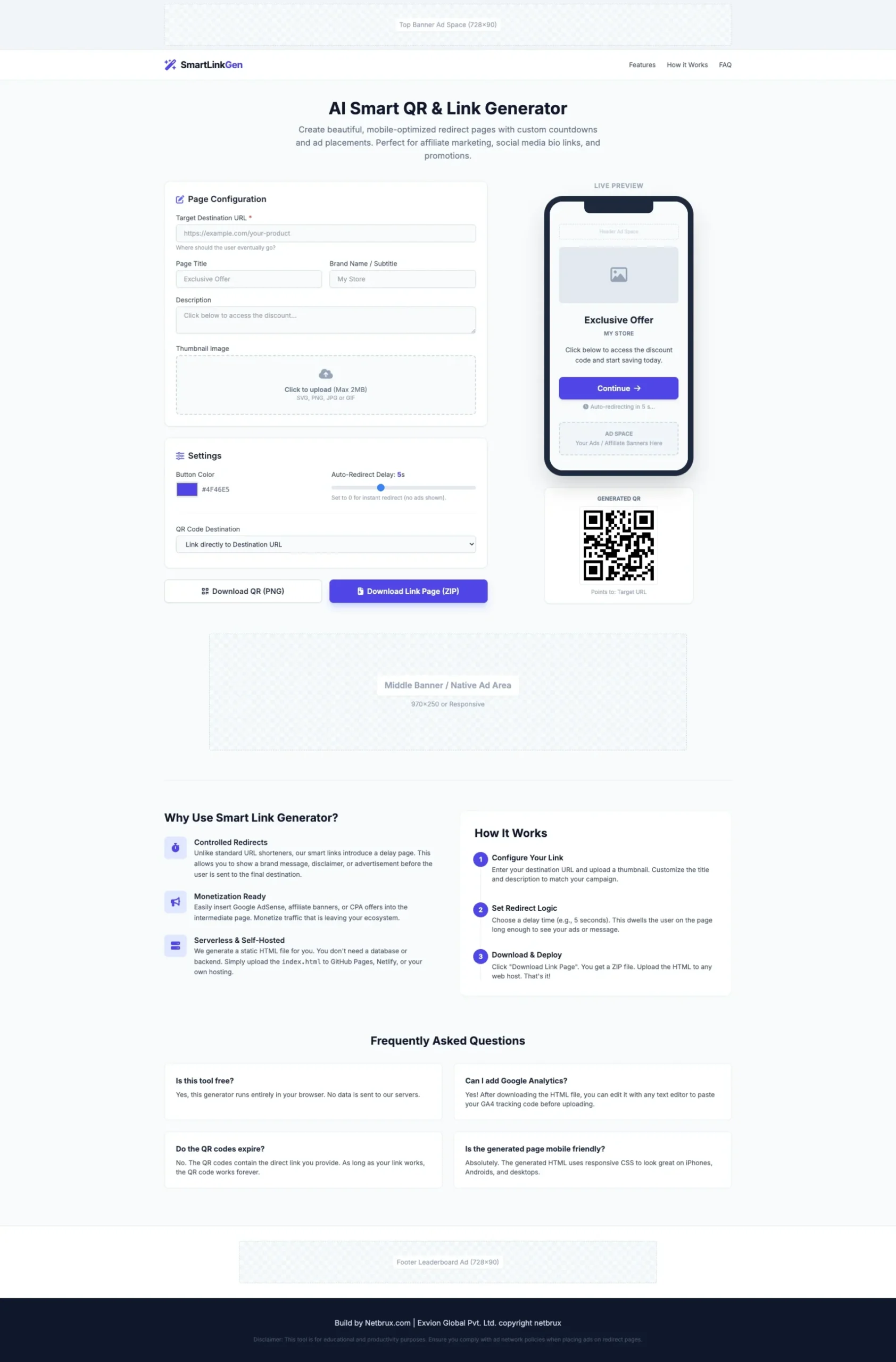 AI Smart QR & Link Generator With Resell Rights
