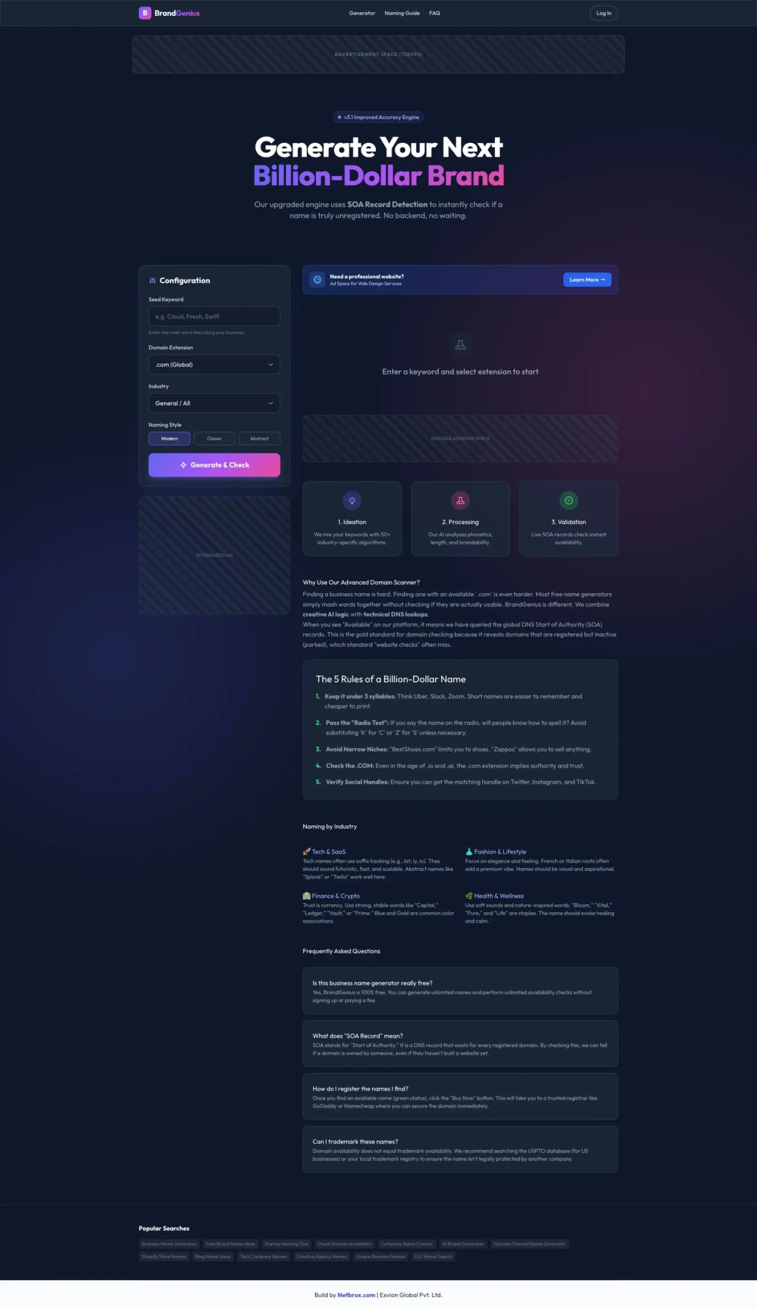 Premium AI Brand Name Generator Resell Rights