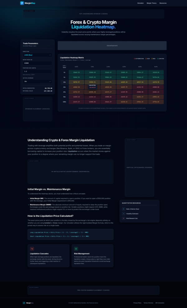fcmlh Forex & Crypto Margin Liquidation Heatmap