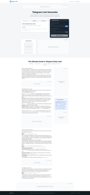 Telegram Link Generator