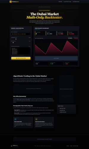 The Dubai Market Algo-Trading _Math-Only_ Backtester