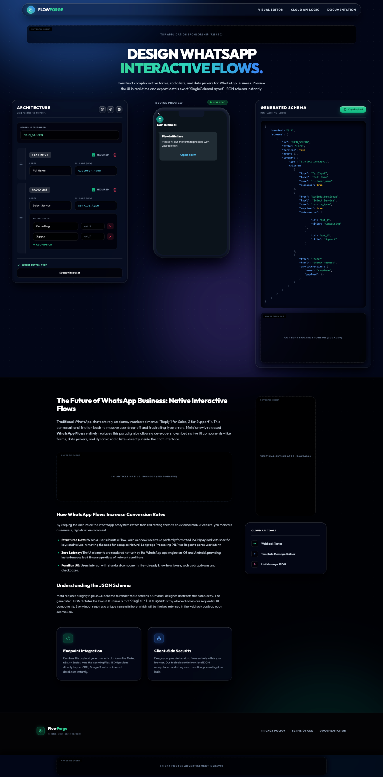 WhatsApp Flow Builder