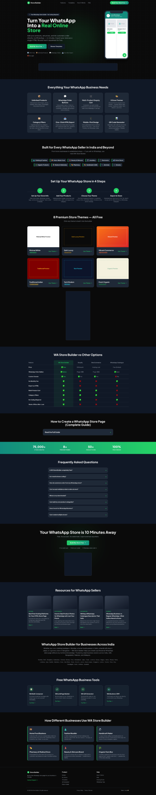 WA Store Builder — WhatsApp Online Store Builder